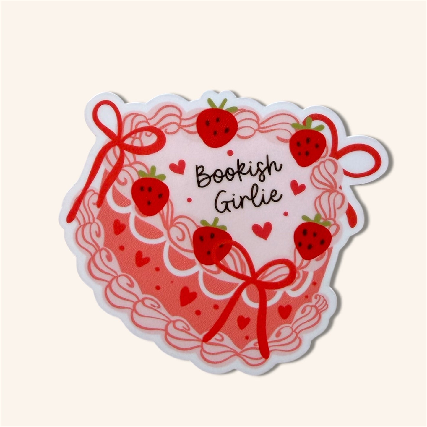 Bookish Girlie vinyl sticker